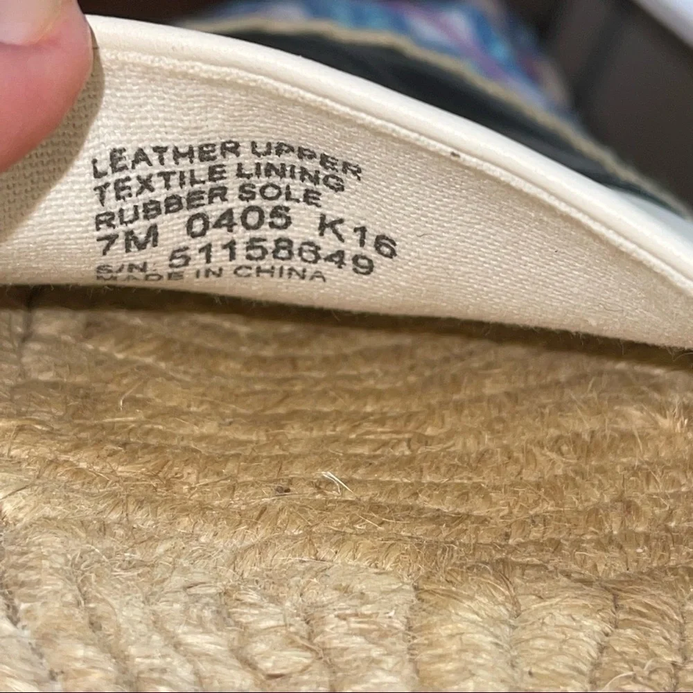 Tory Burch Block Espadrille Flat Women Size 7